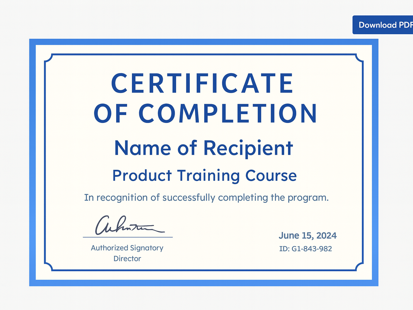 One-click Download (Print to PDF)